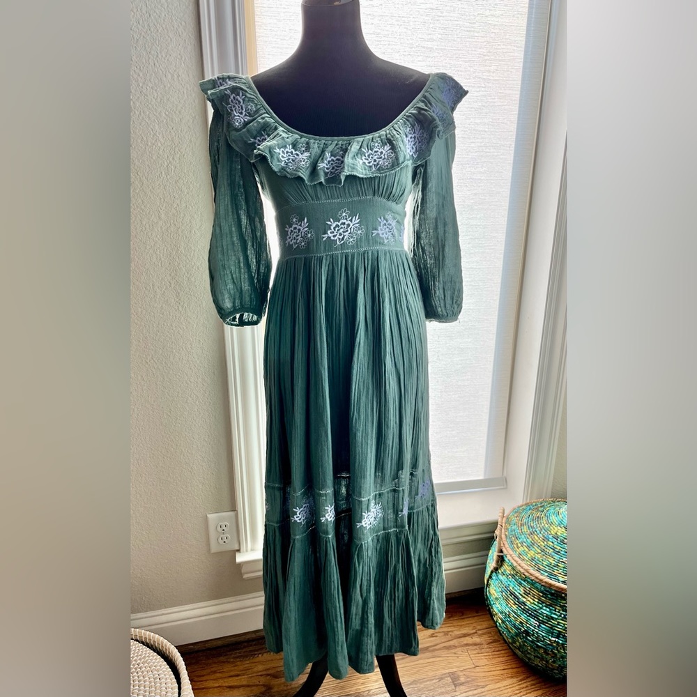 Free People Lovers Lane Maxi Dress Size X-Small